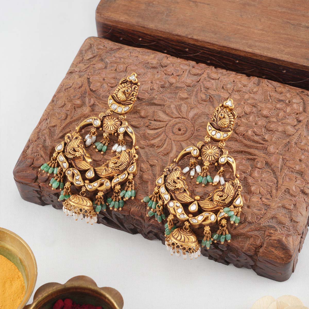 Admirable Antique Bridal Earrings