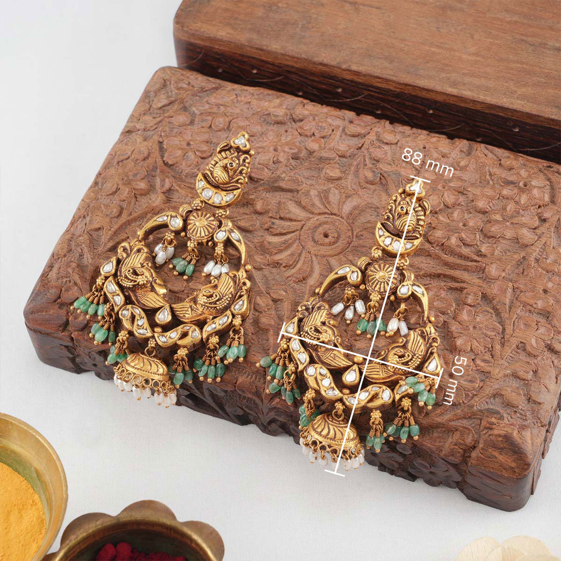 Admirable Antique Bridal Earrings