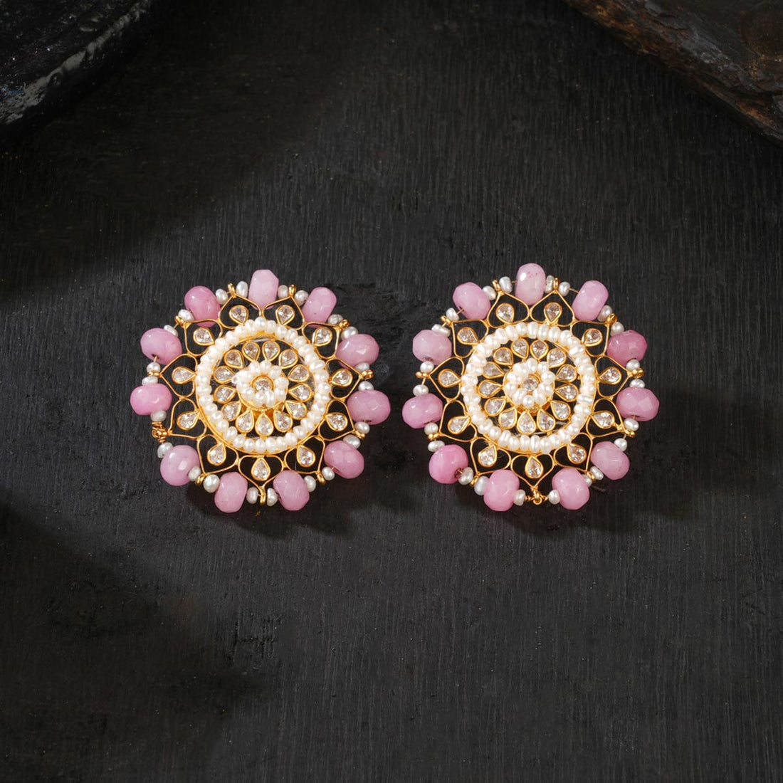 Reyansi Pink Studs