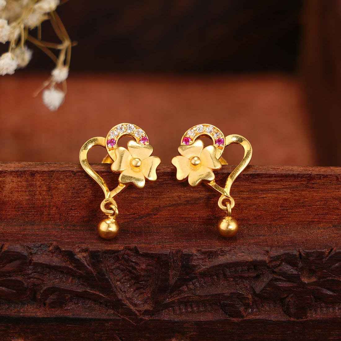 Heart Floral Drops