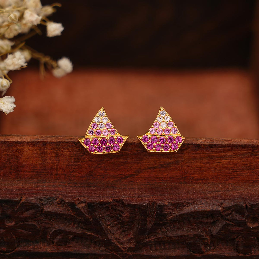 Boat Stud Earrings