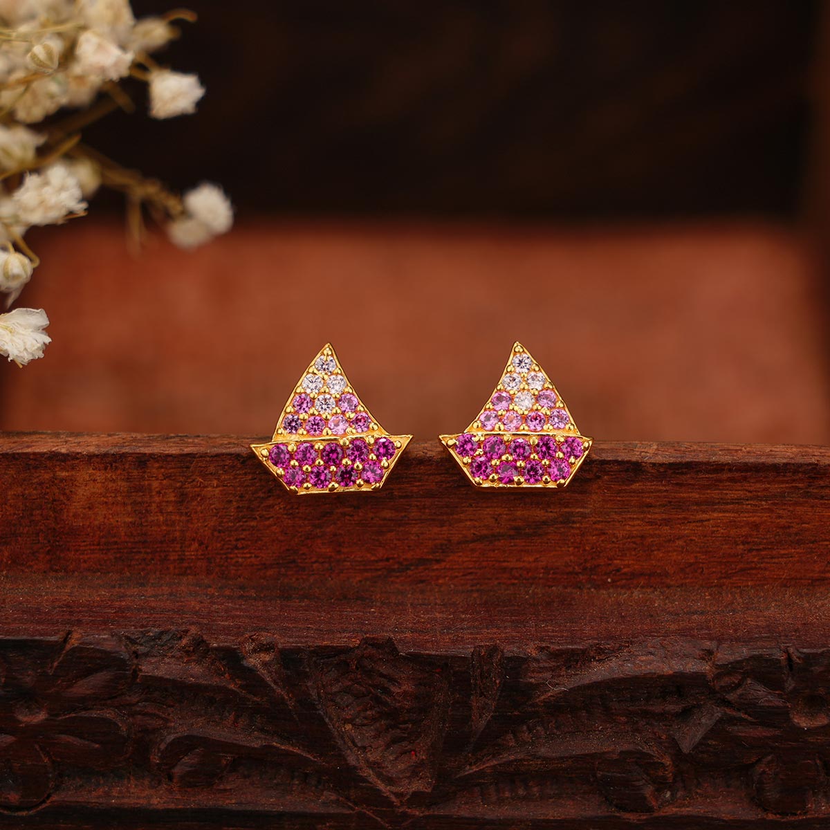 Boat Stud Earrings