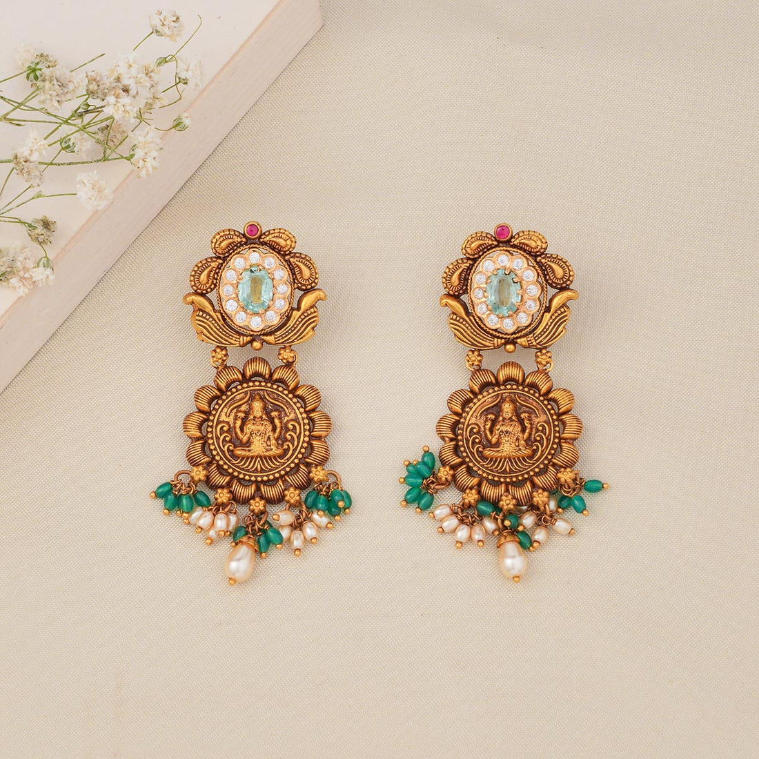 Lakshmi Long Earrings