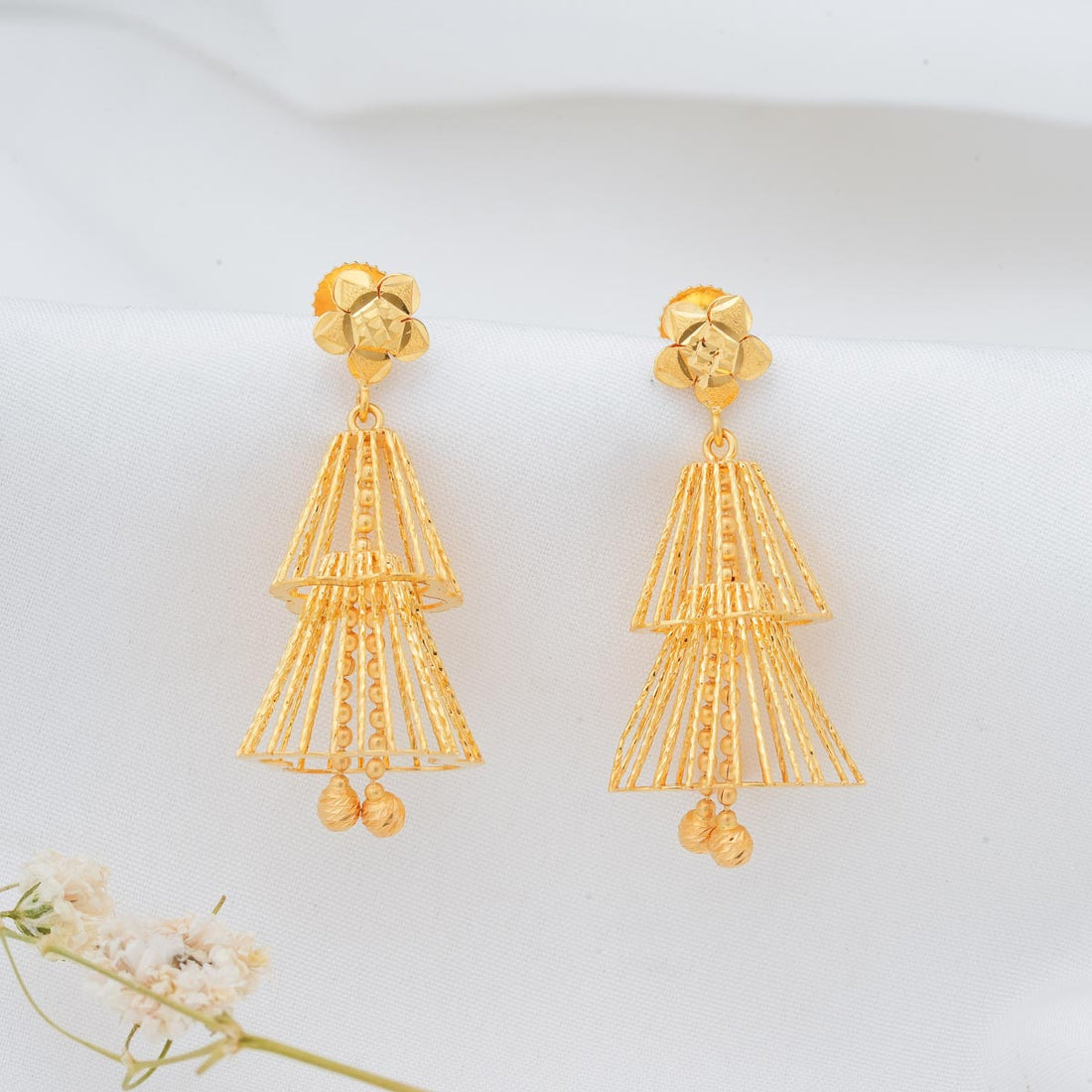Fabulous Golden Long Earrings