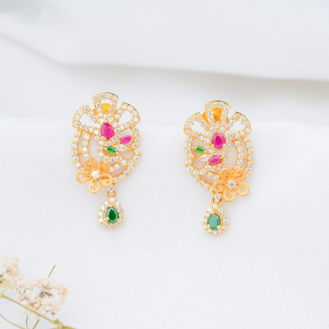 Multi Charm Drops Earrings