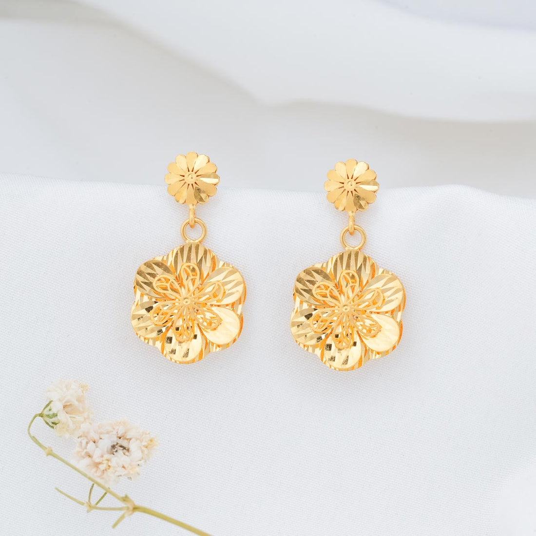Floral Drops Earrings