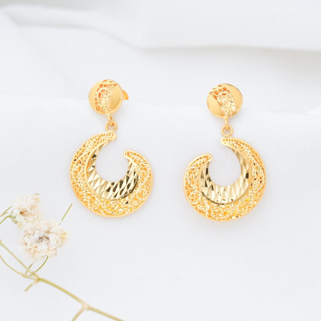 Golden Charm Long Earrings