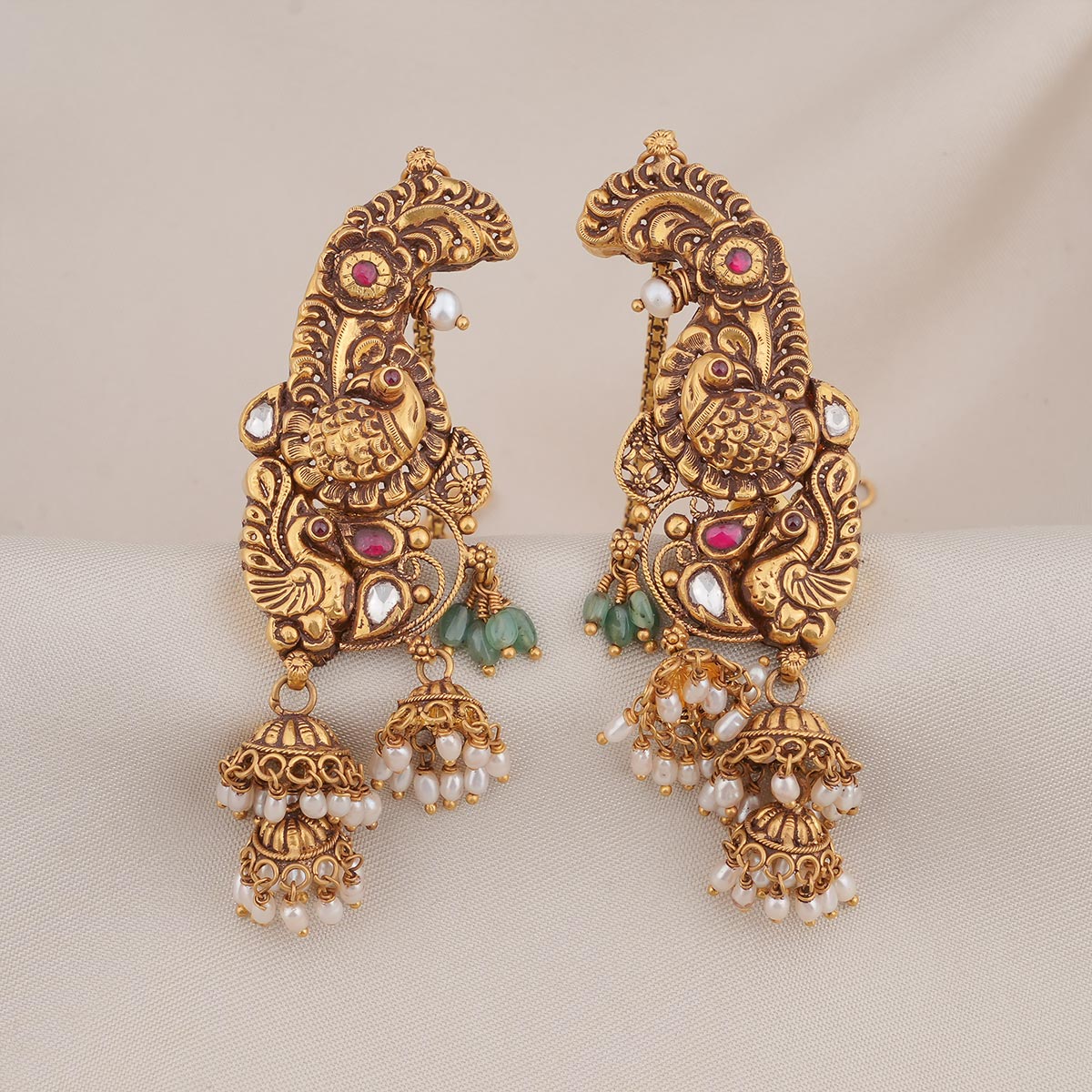 Vikasha Jhumka With Earcuff