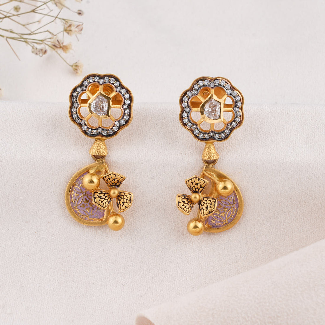Roshitha Long Earrings