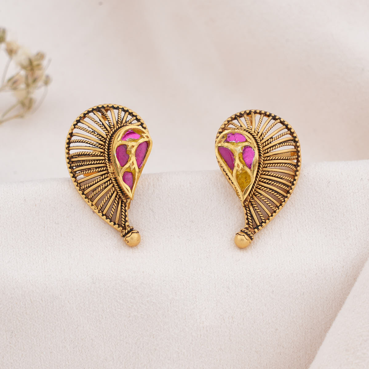 Lucky Charm Antique Studs