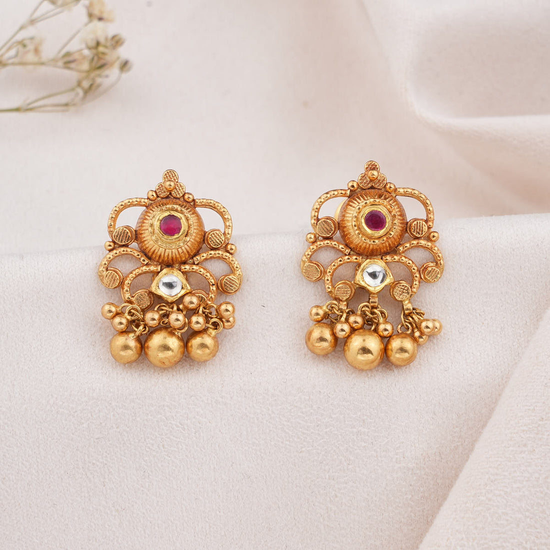 Aarthikaa Antique Drops Earrings