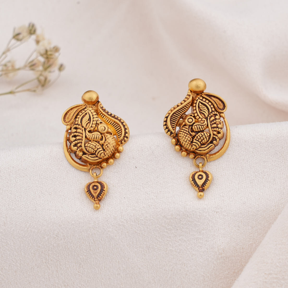 Pranthikaa Antique Drops Earrings