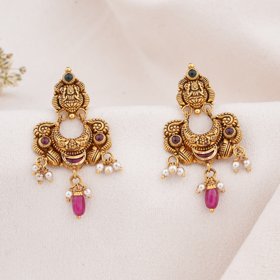 Admirable Antique Long Earrings
