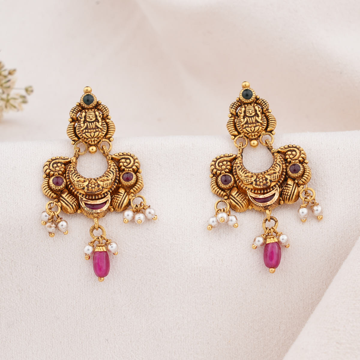 Admirable Antique Long Earrings