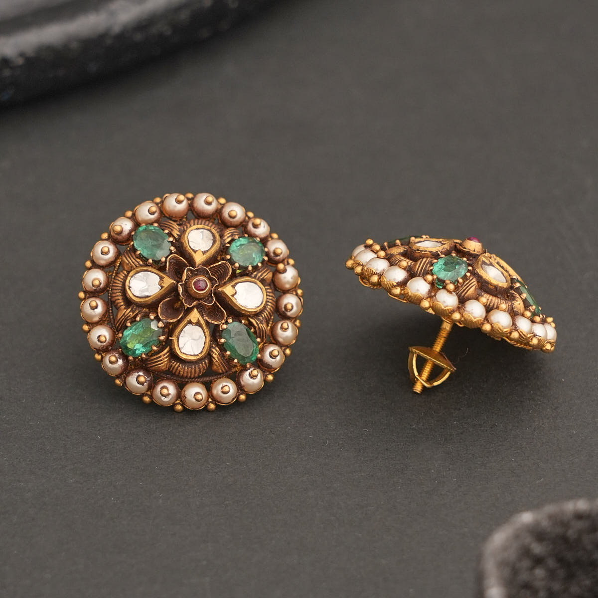 Royal Aura Antique Studs