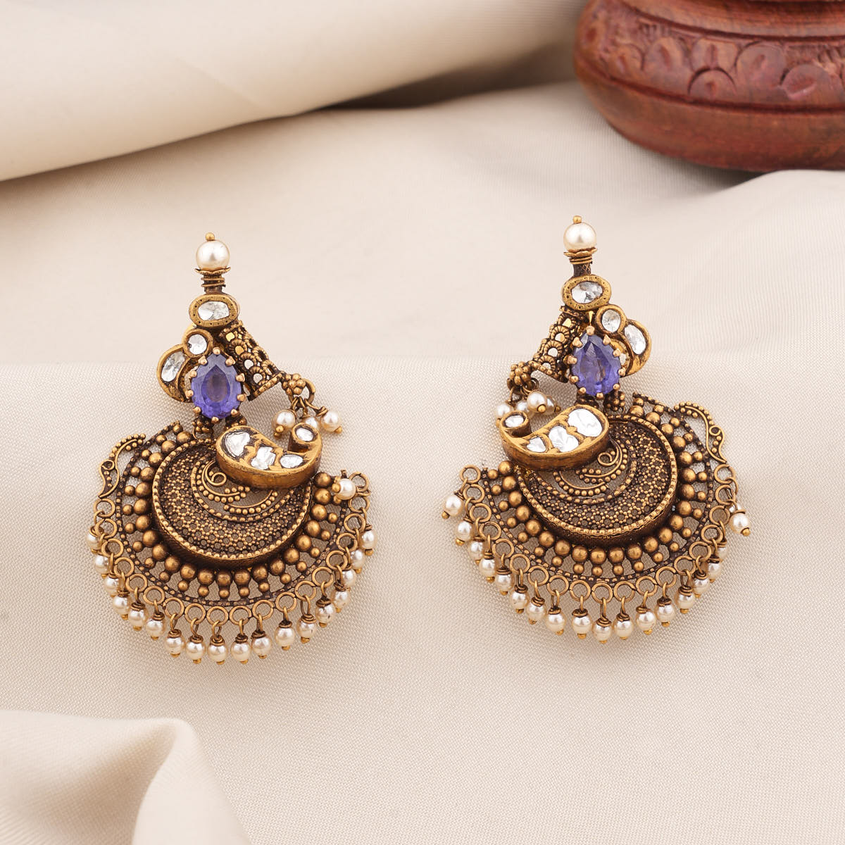 Arshiya Antique Long Earrings