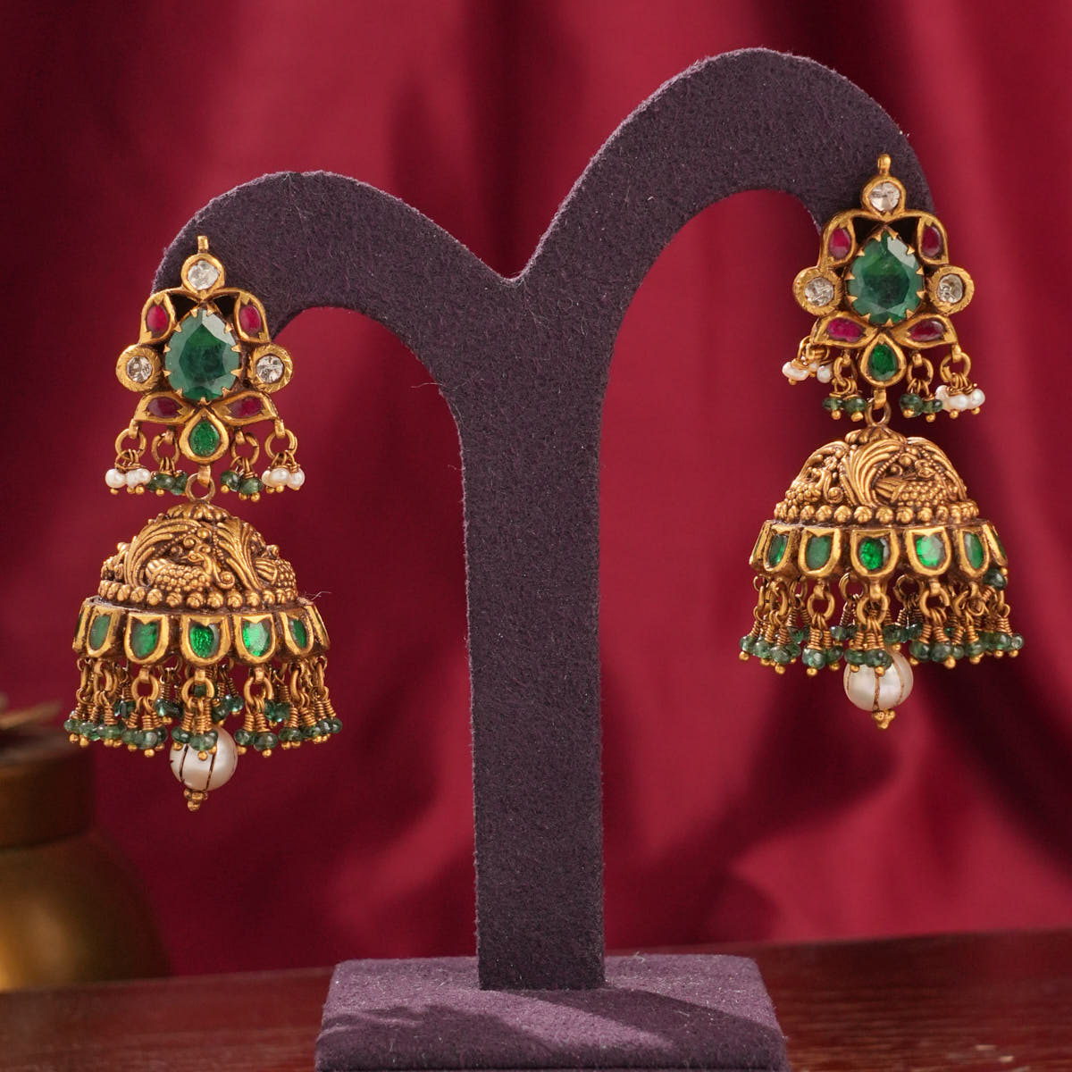 Zaara Antique Jhumkas