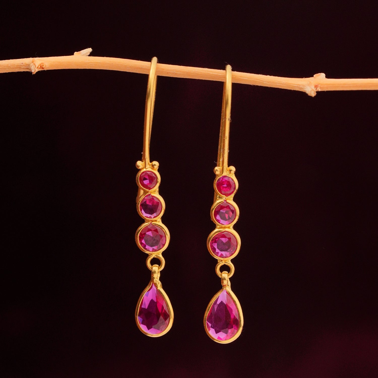 Glitz Hook Drops Earrings