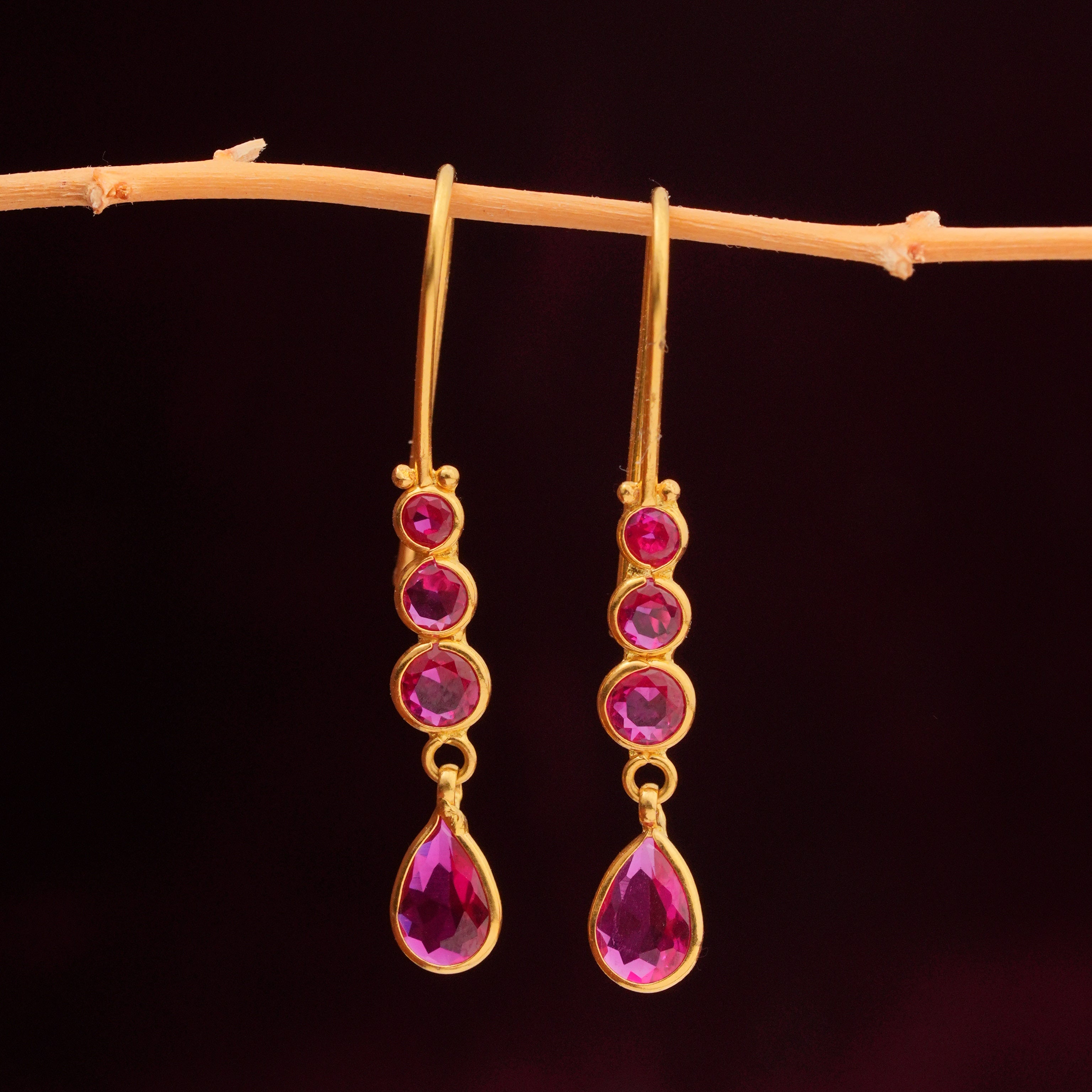 Glitz Hook Drops Earrings