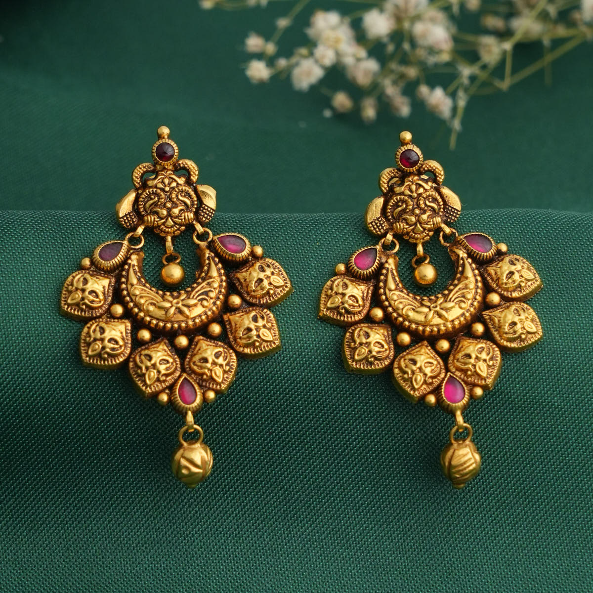 Fabulous Antique Chandhubaali Earrings