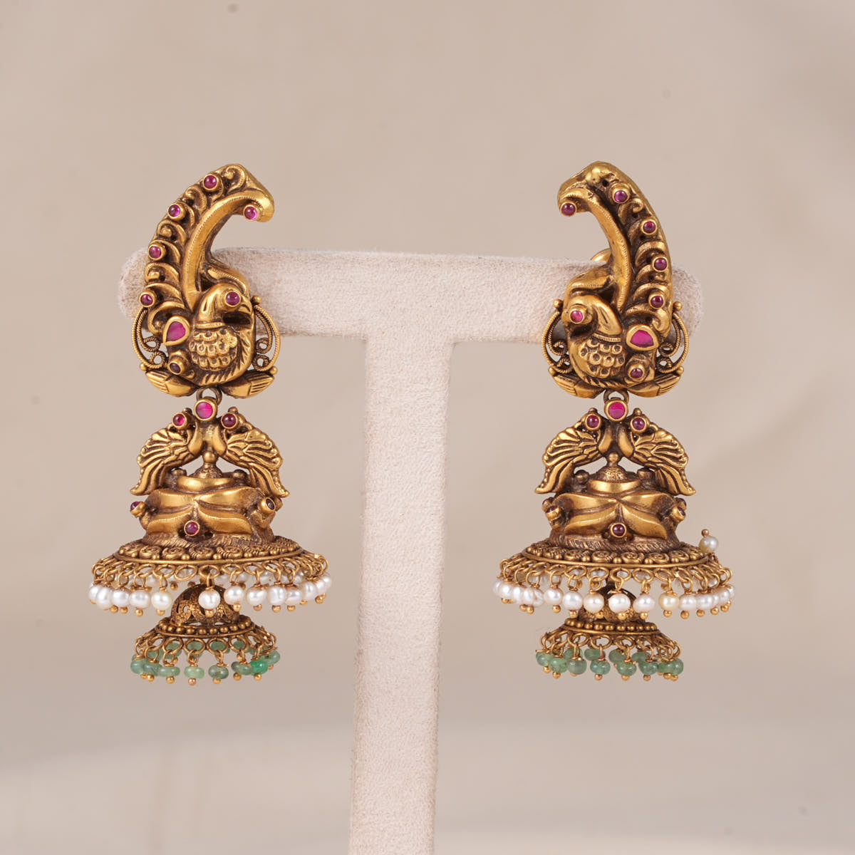 Catchy Antique Jhumkas