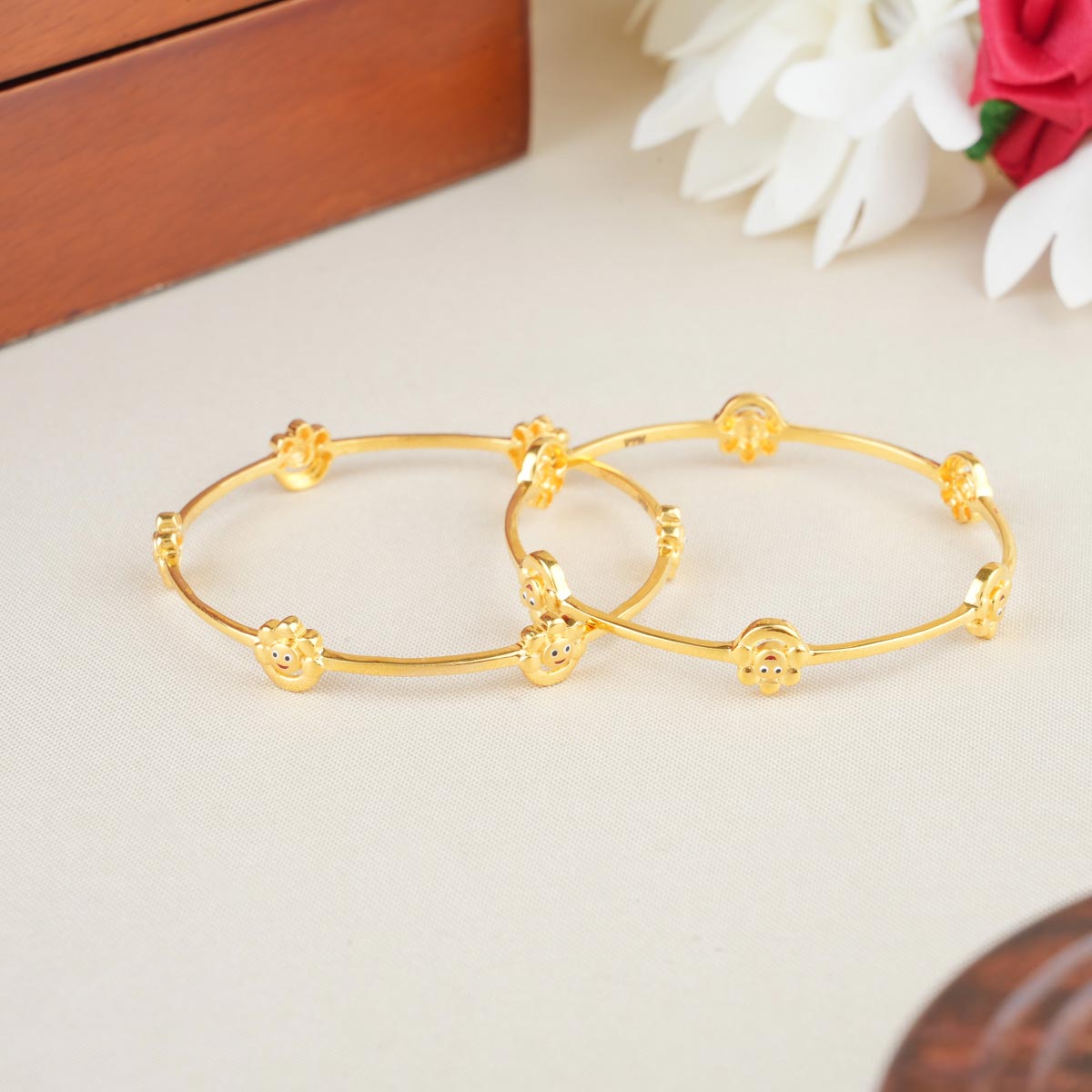 Cute Floral Kids Bangles