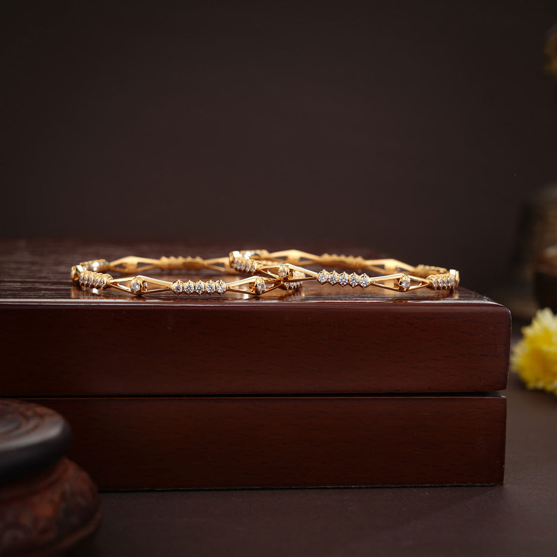 Rythamika Gold Bangles