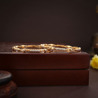 Rythamika Gold Bangles