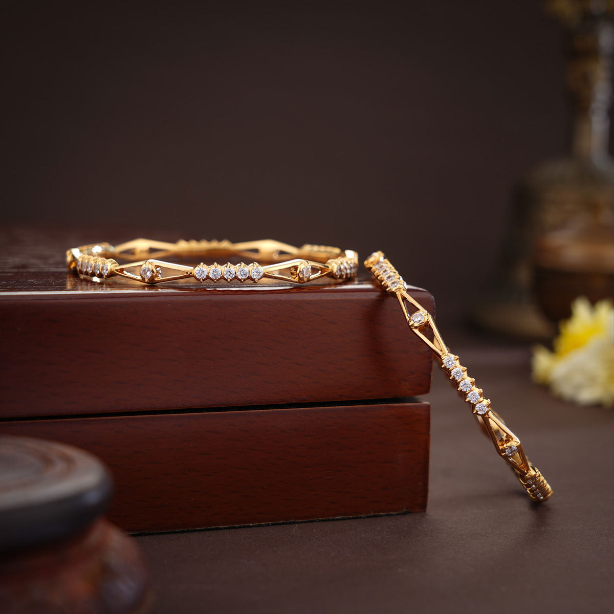 Rythamika Gold Bangles