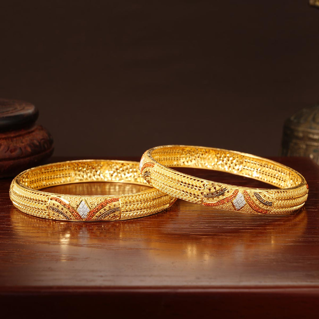 Madhurika Gold Bangles