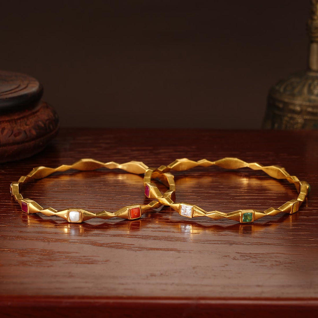 Vibusha Gold Bangles