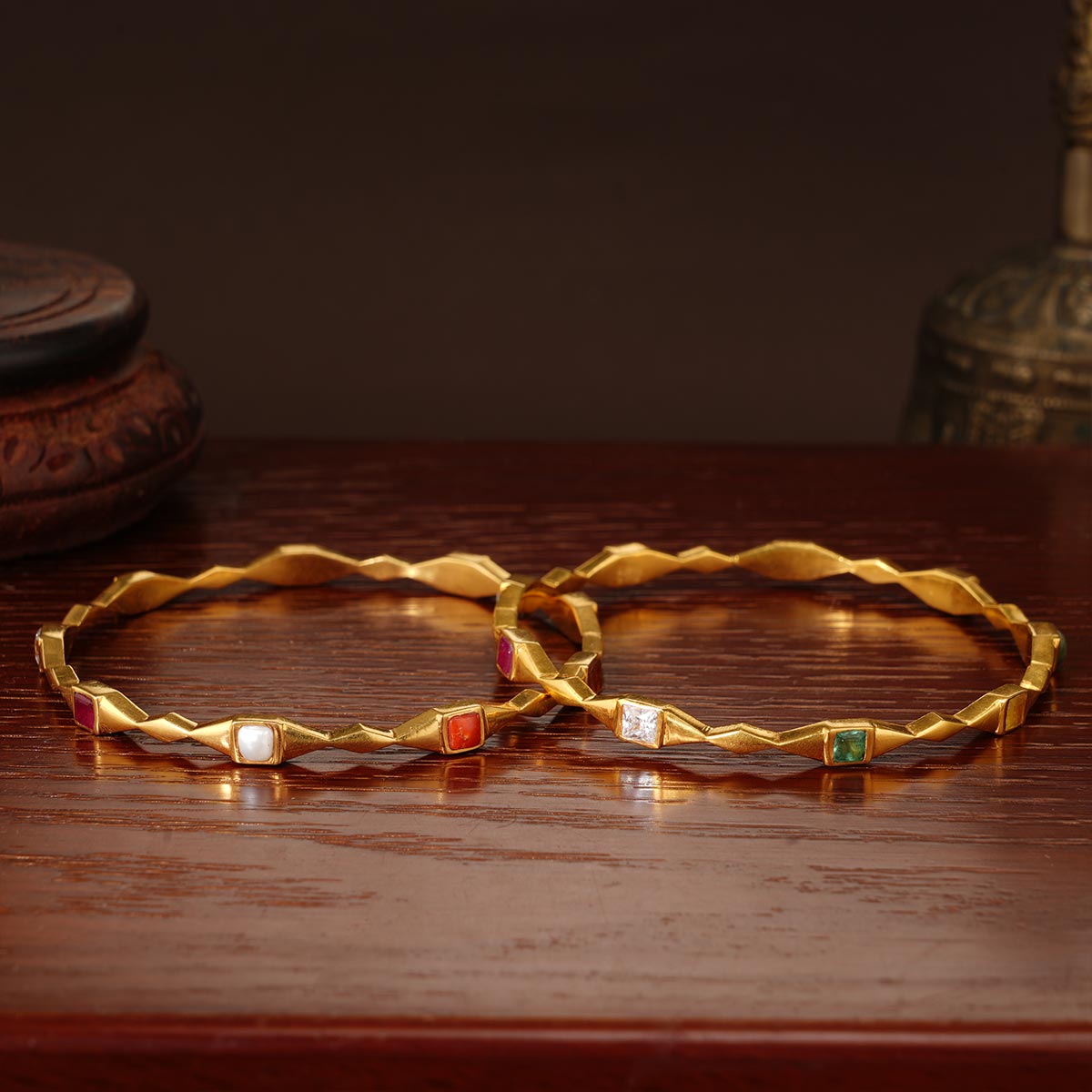 Vibusha Gold Bangles