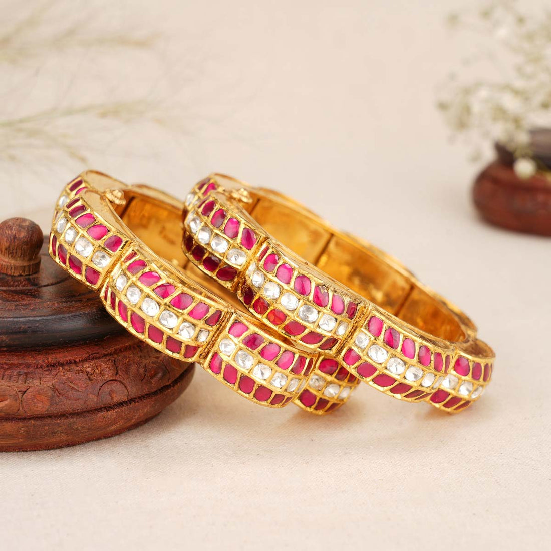 Mesmerizing Kundan Bangles