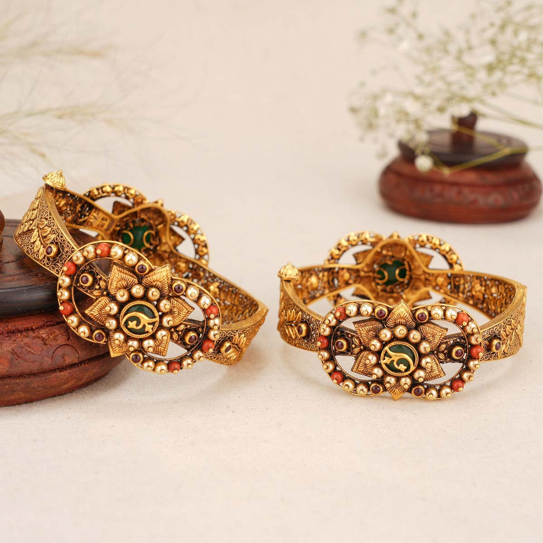Aathesha Antique Bangles