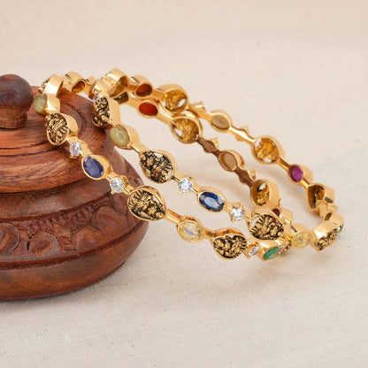 Fabulous Pair Gold Bangles
