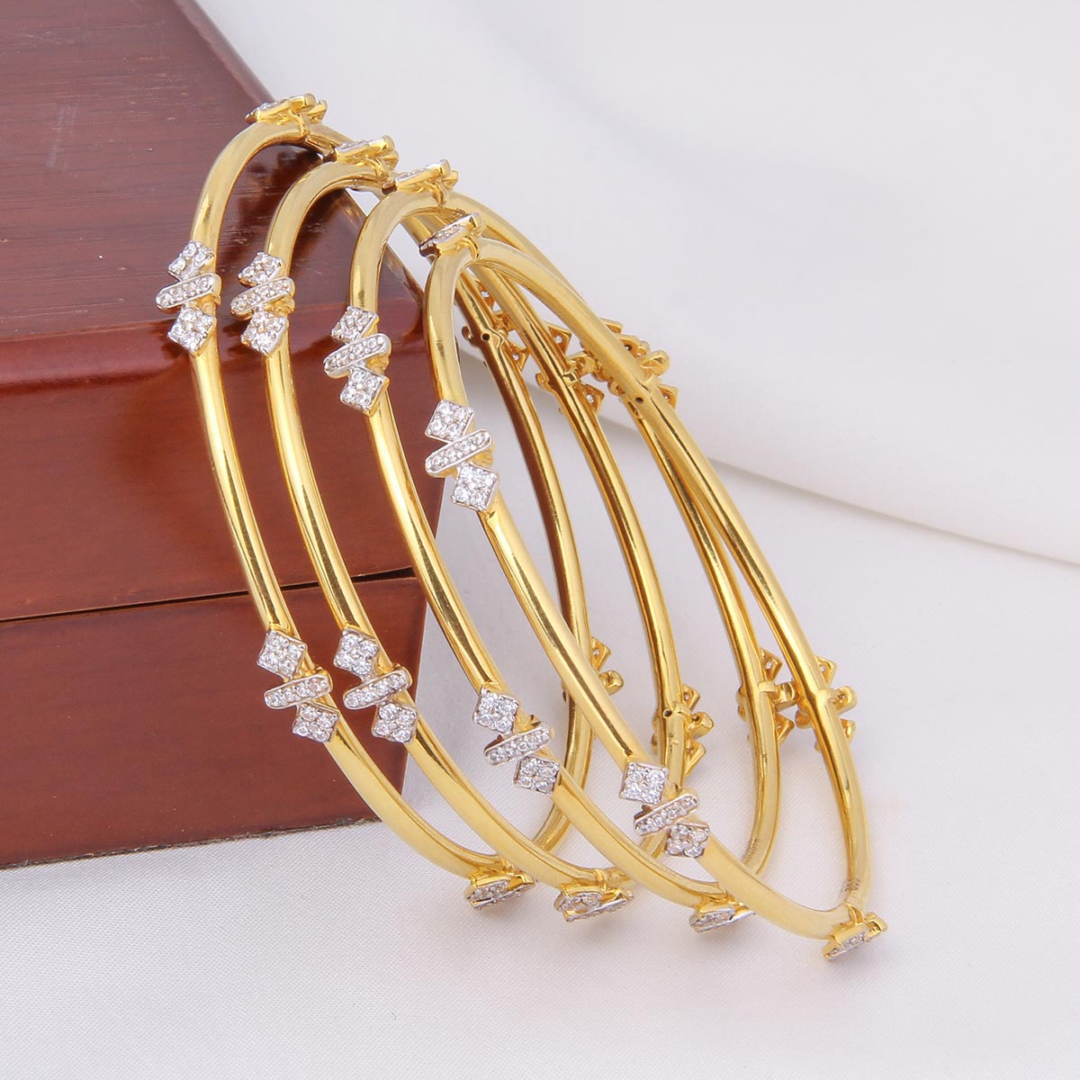 Golden Charm Bangles