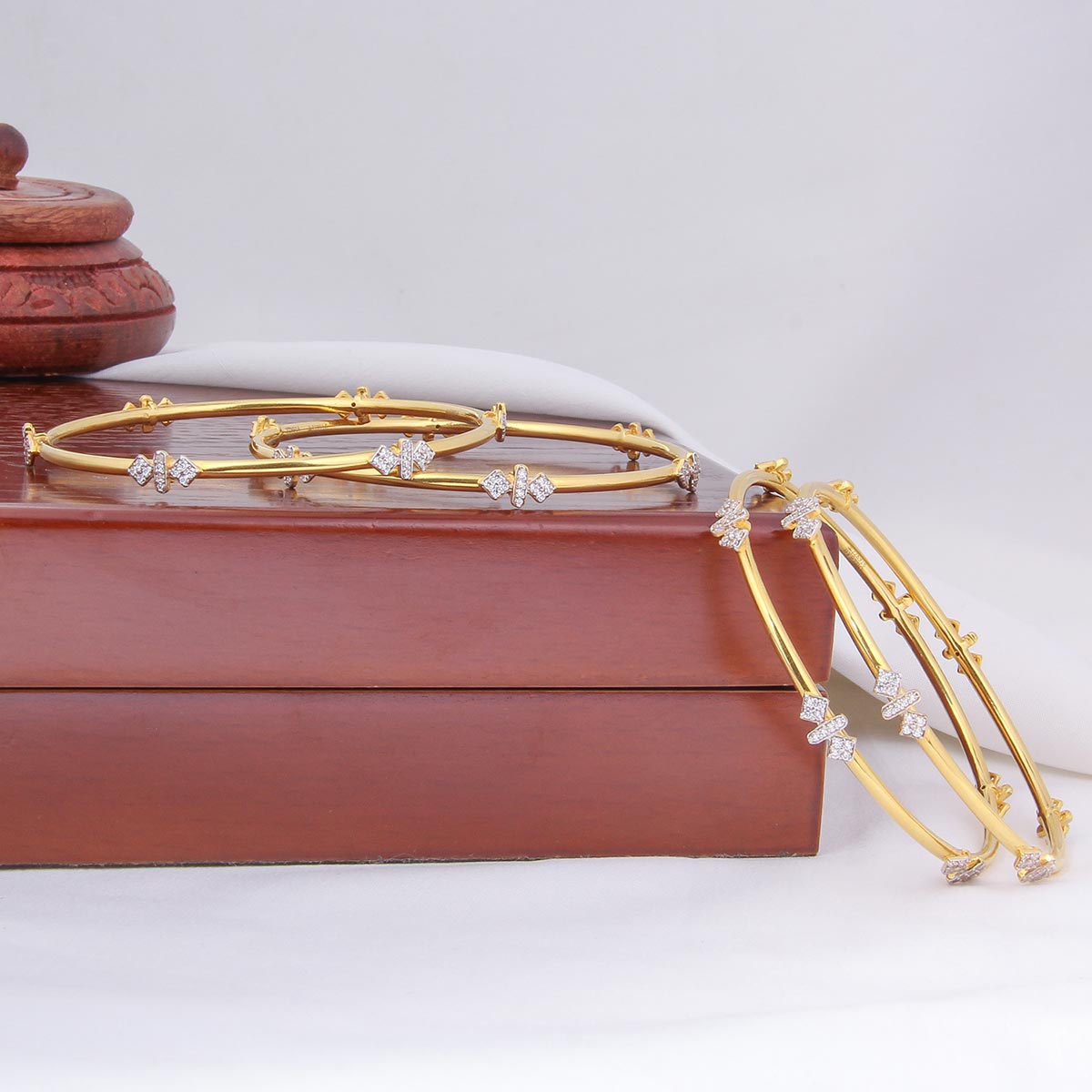 Golden Charm Bangles