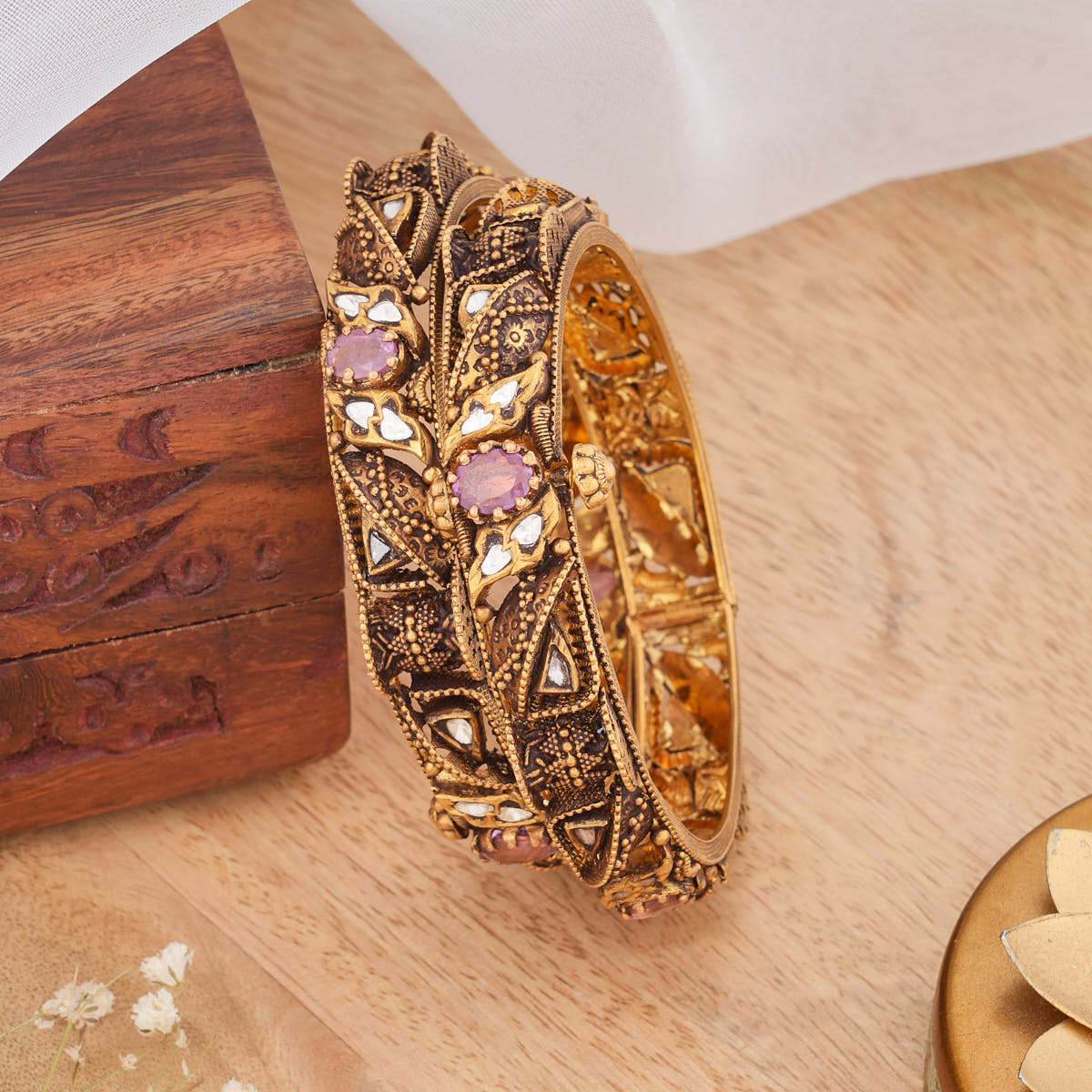 Vintage Antique Pair Bangles