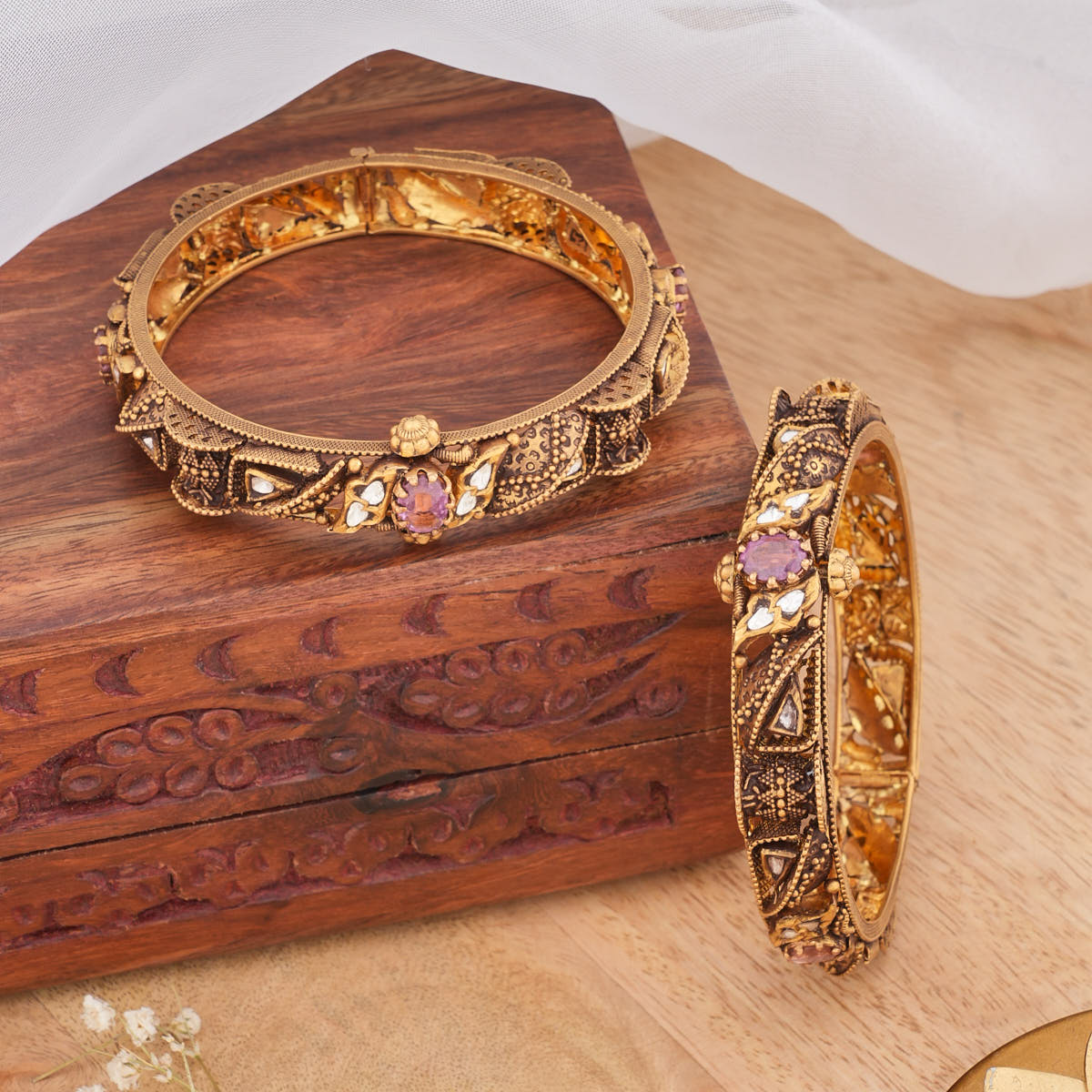 Vintage Antique Pair Bangles