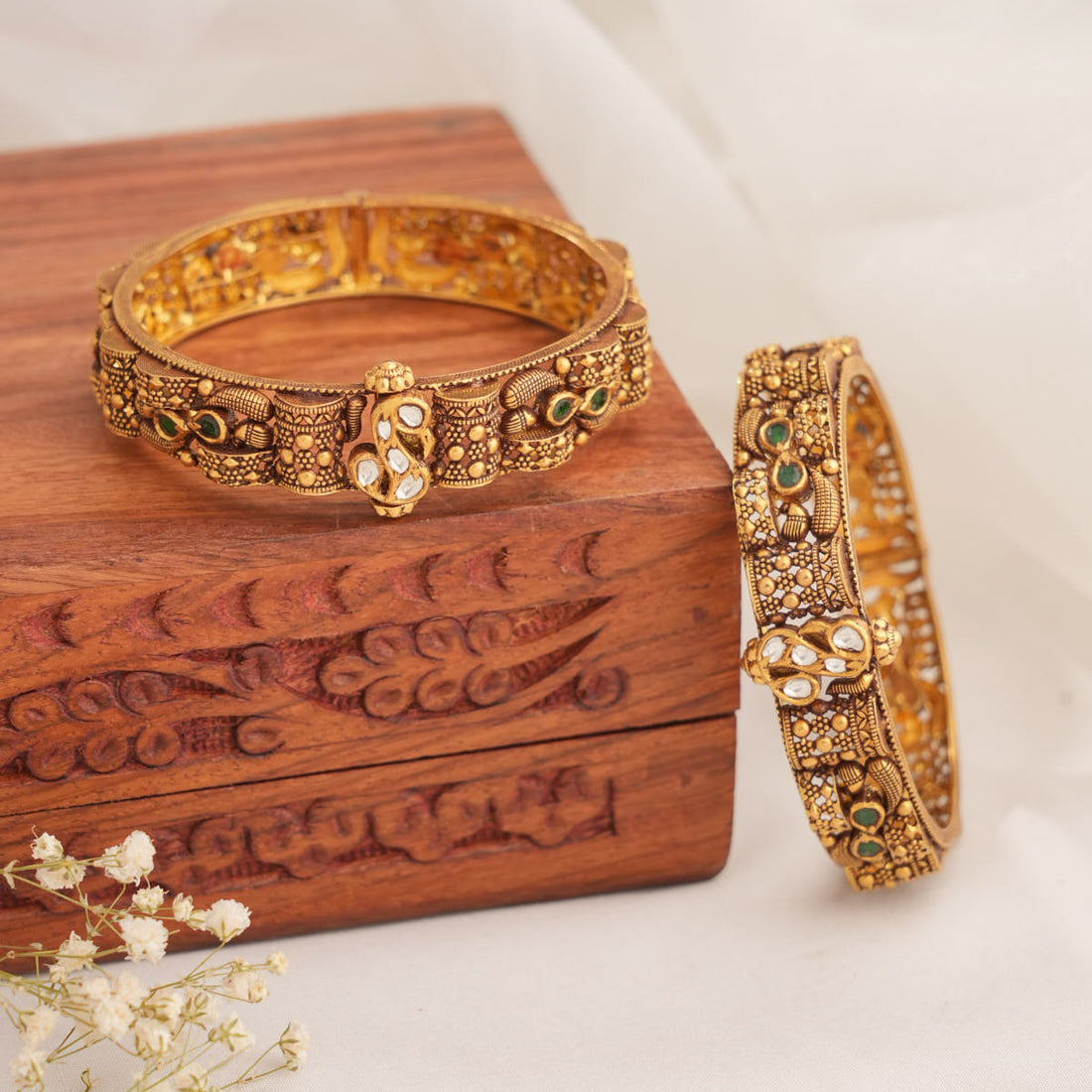 Vibrant Nagas Antique Pair Bangles