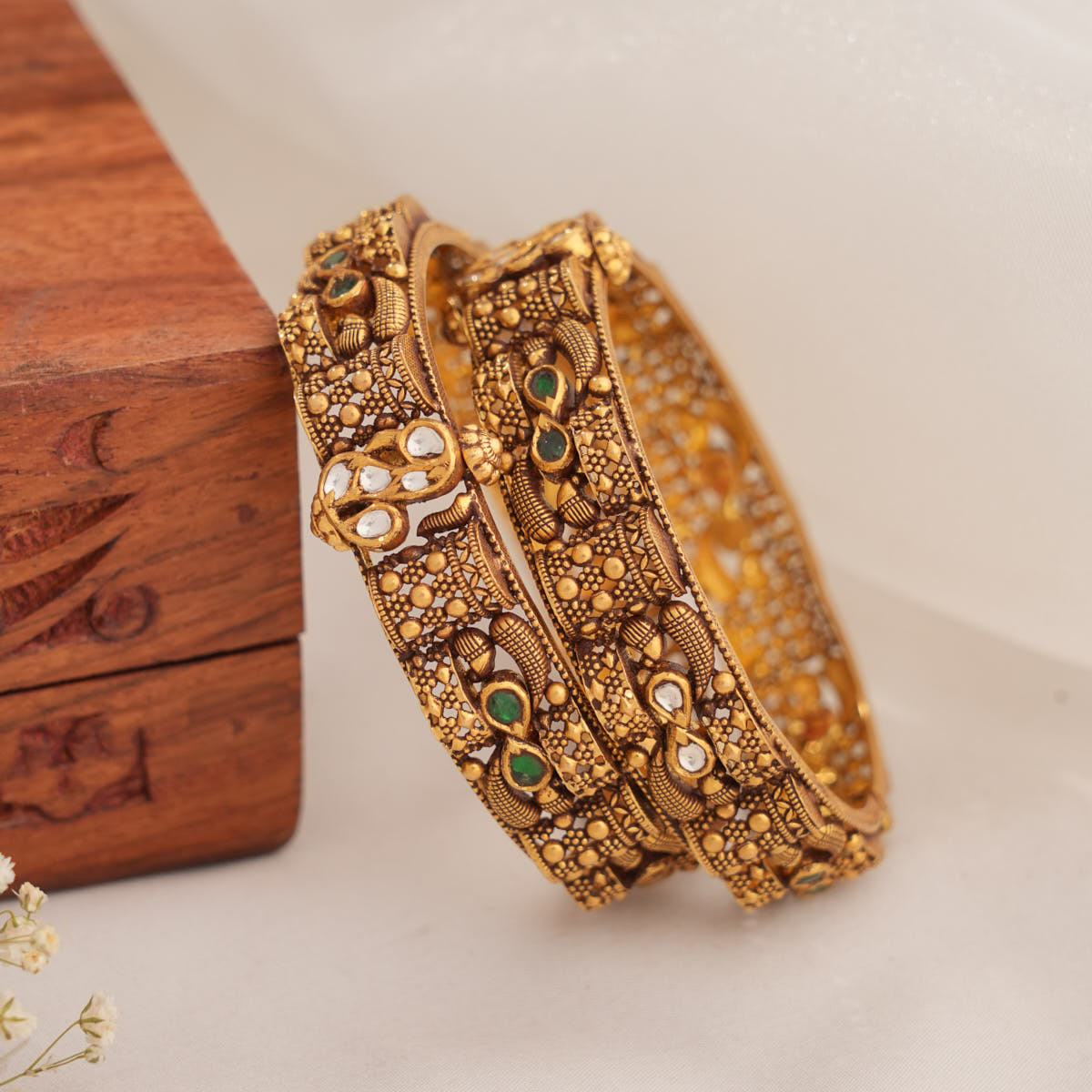 Vibrant Nagas Antique Pair Bangles