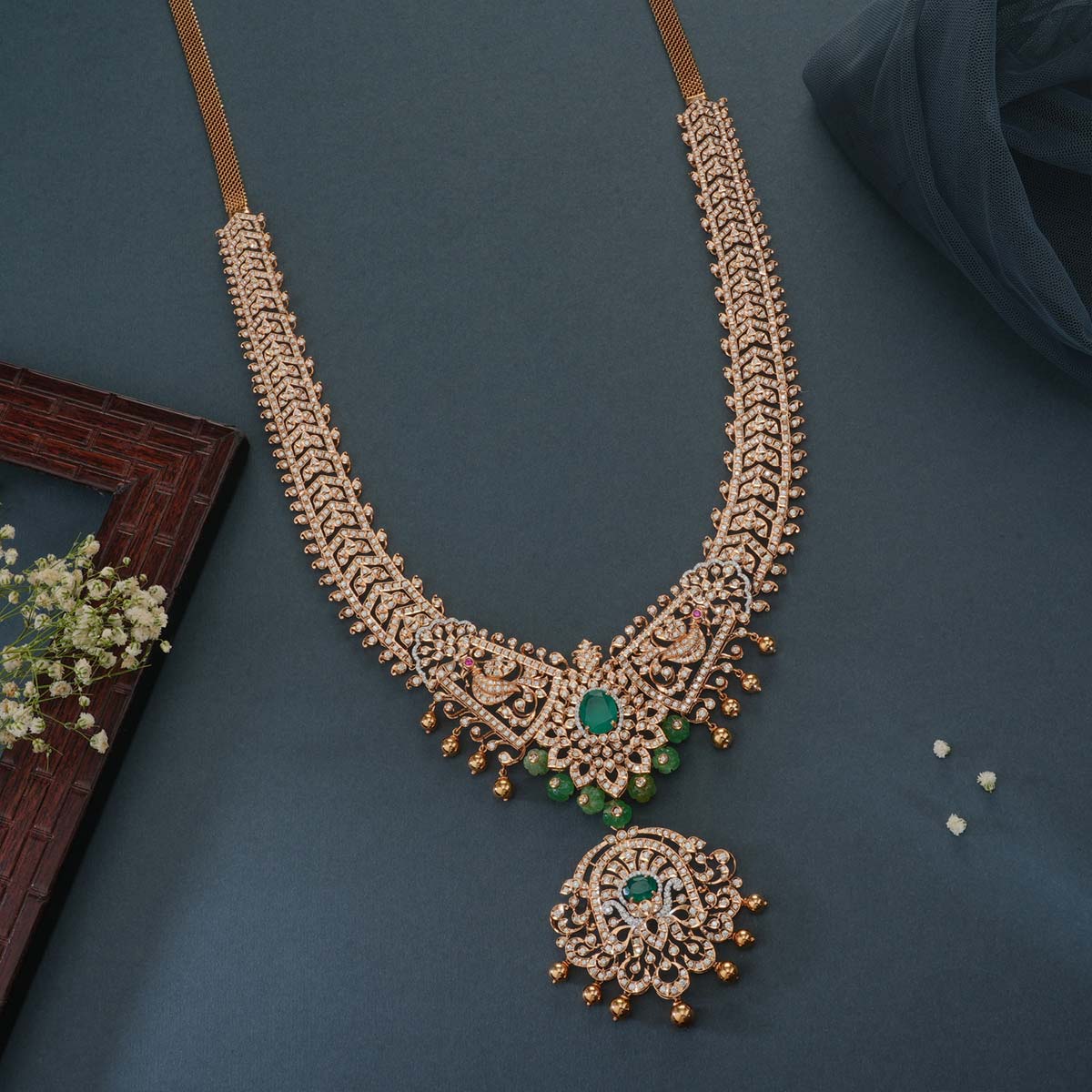 Azalea Diamond Long Necklace