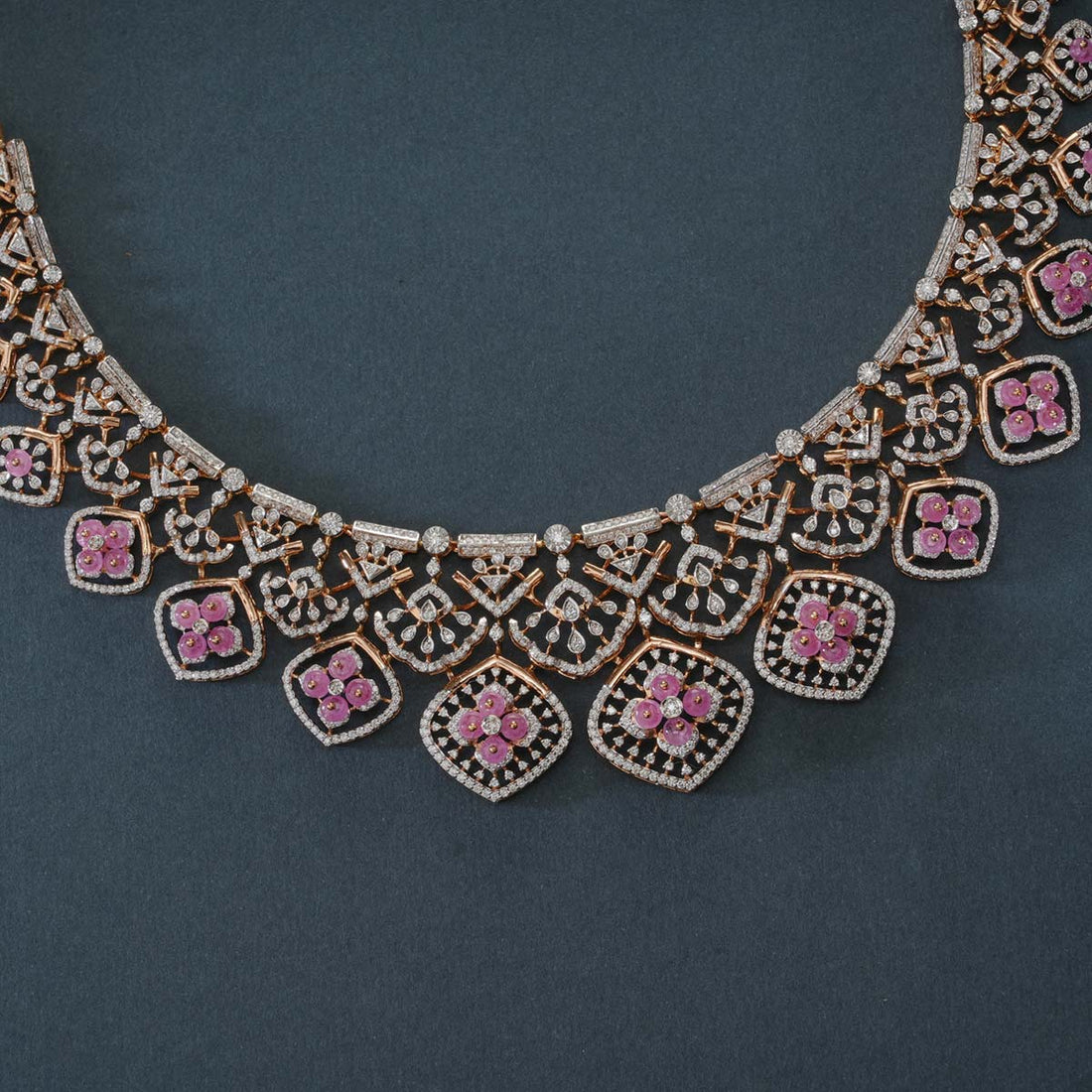 Wondrous Diamond Short Necklace