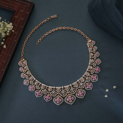 Wondrous Diamond Short Necklace