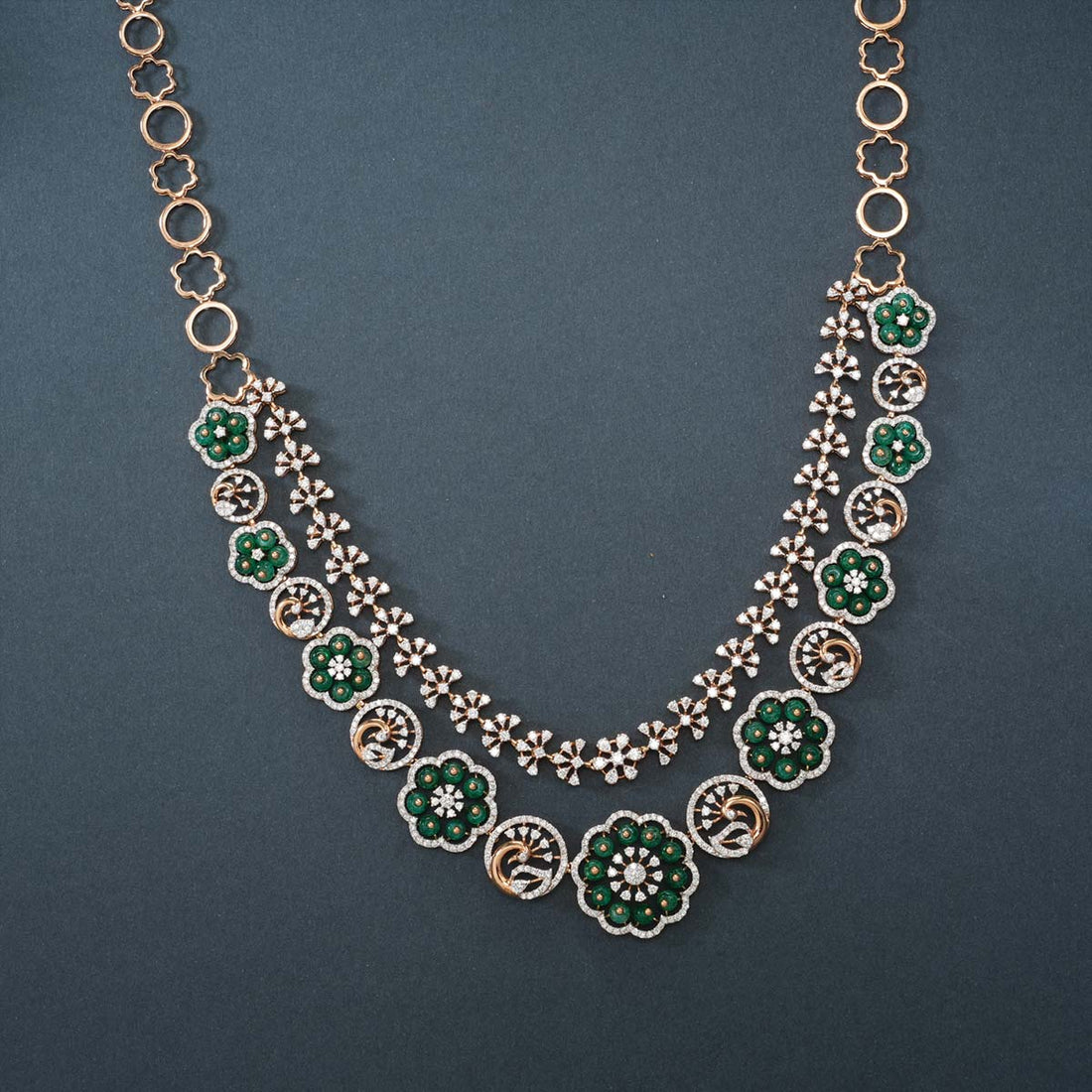 Dazzling Diamond Necklace Set