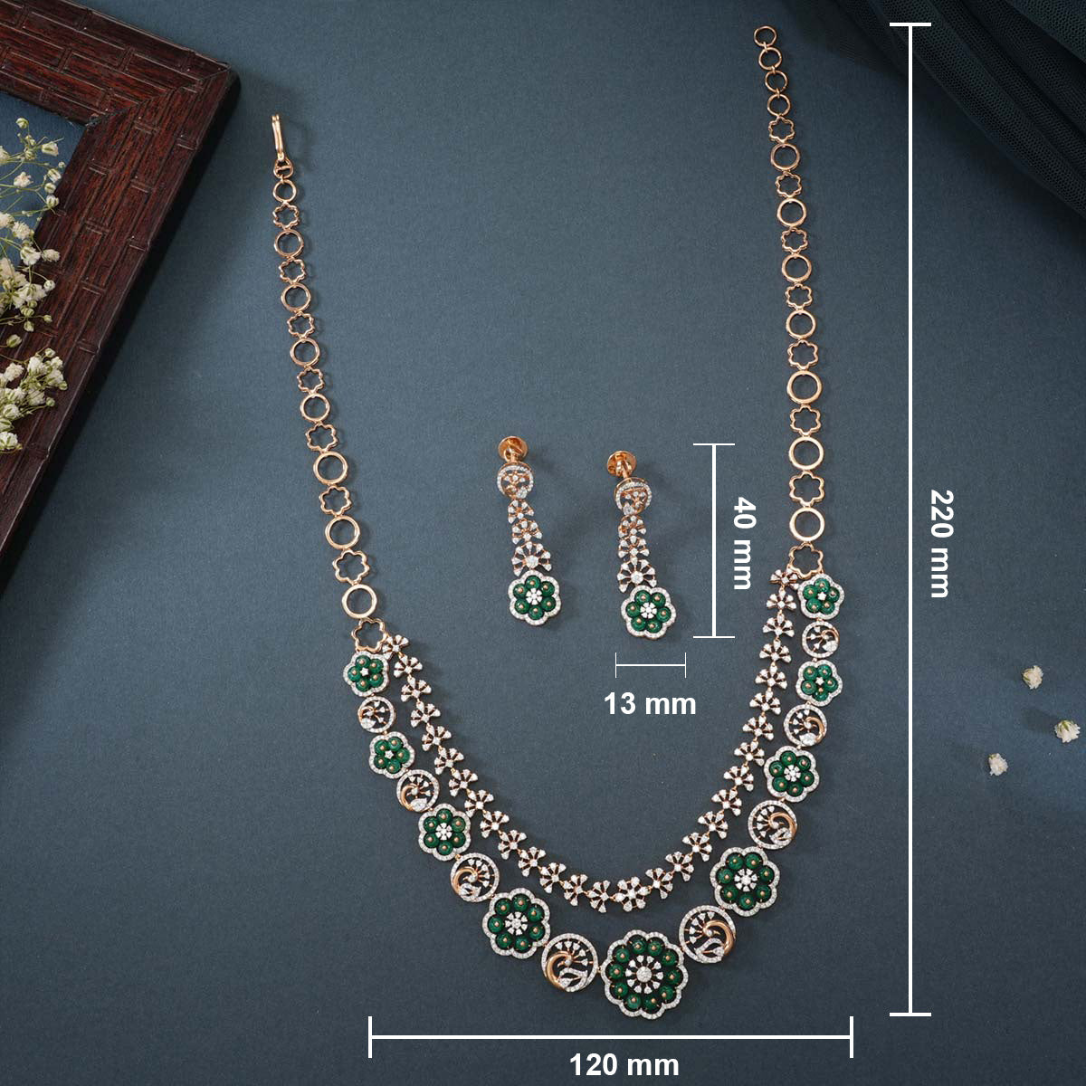 Dazzling Diamond Necklace Set – Sri Vasavi Thanga Maaligai