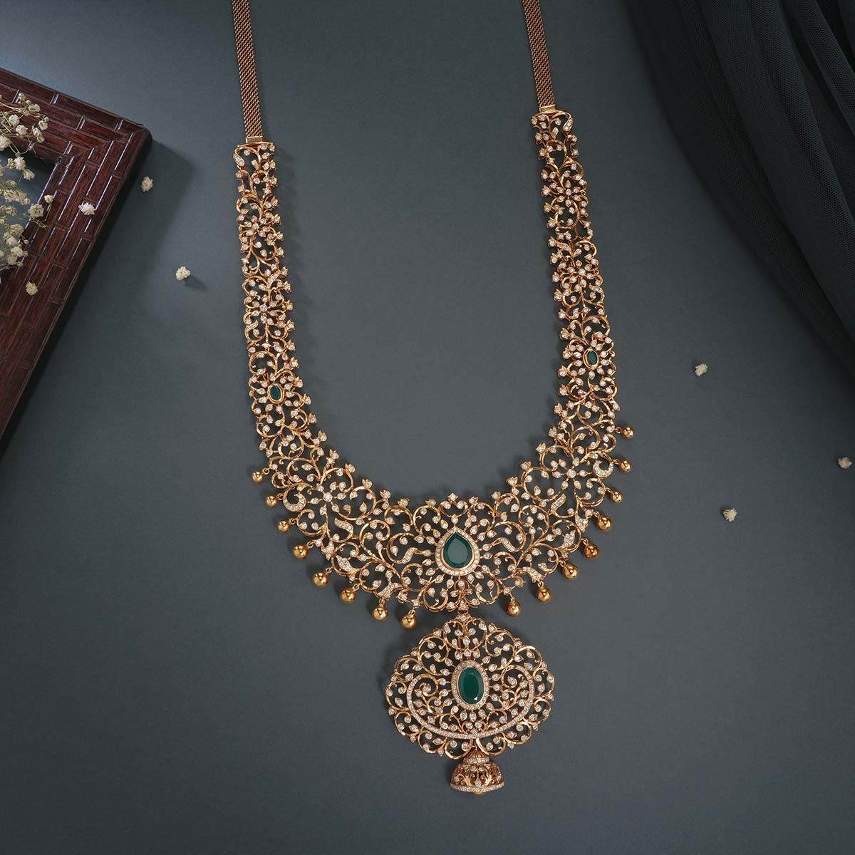 Dewfall Sparkles Long Necklace