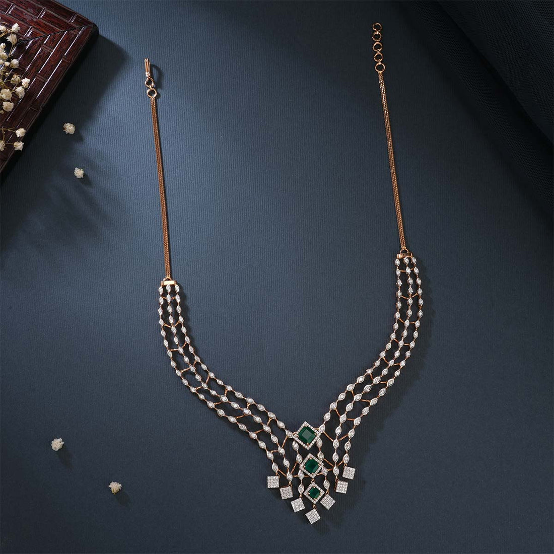 Sparkle Diamond Long Necklace