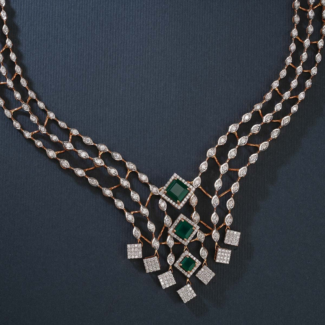 Sparkle Diamond Long Necklace