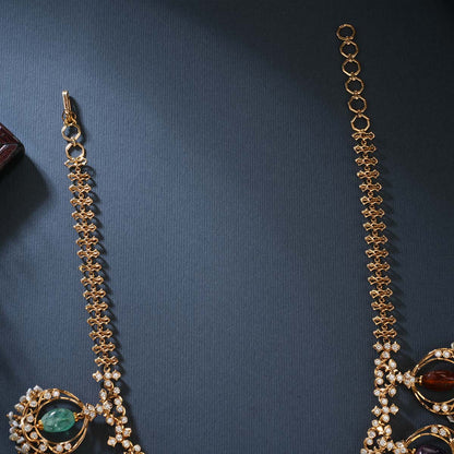 Gleaming Diamond Long Necklace